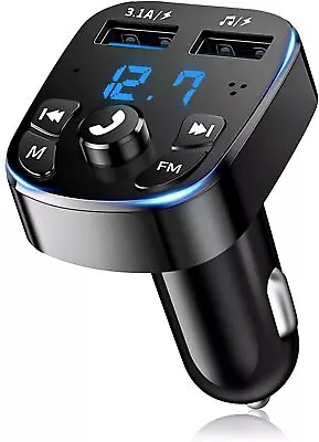 Kaufen KFZ Bluetooth FM Transmitter Car Auto USB Charger Freisprechanlage MP3 Player • 7.99€