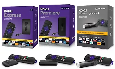 Kaufen Roku HD TV Streaming Media Player Stick HDMI Express/Premiere 4K HDR/Stick+ • 37.87€