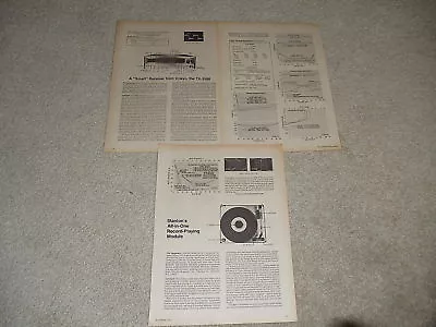 Kaufen Onkyo TX-2500 Empfänger Review, 4 Seiten, Brille, Info, 1976 • 14.30€