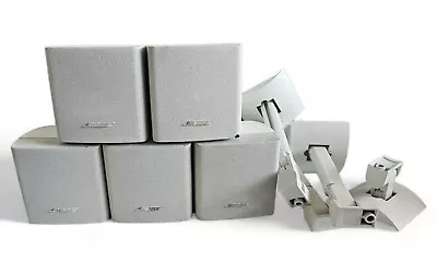 Kaufen 5 X Bose Single Cube Acoustimass Weiss Plus 5 X UB 20 Wandhalterungen • 149€