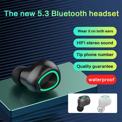Kaufen Kleine Mini Bluetooth Ohrhörer Wireless In Ear Stereo Sport Ohrhörer Freisprecheinrichtung • 5.27€