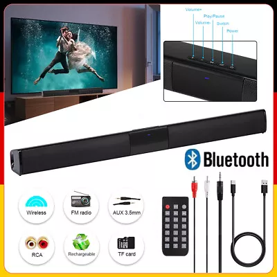 Kaufen Bluetooth5.0 Soundbar Für TV Heimkino 3D Surround Subwoofer Lautsprecher 20W • 34.59€