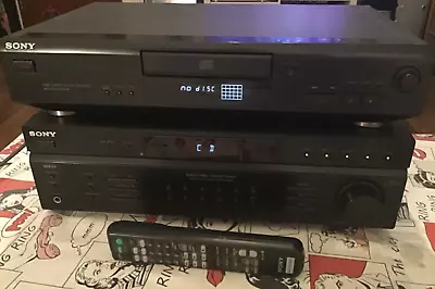 Kaufen Sony STR-DE197 HIFI Audio Video Receiver+Fernbedienung+Sony CDP-XE 200 CD Player • 2.50€