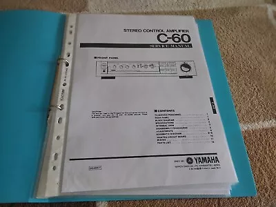 Kaufen Yamaha C-60 Bedienungsanleitung Und Service Manual. • 14€