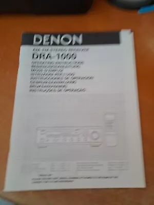 Kaufen Bedienungsanleitung Für Receiver DENON DRA-1000 In Deutsch, GB, FR, NL, SWE, ES • 6€