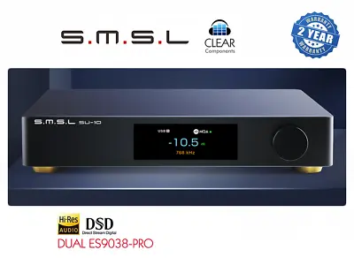 Kaufen SMSL SU-10 DSD DAC MQA - 2x 9038 PRO  BLUETOOTH - DIGITAL WANDLER - RC - HIGHEND • 999€