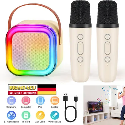 Kaufen Profi Karaoke Set Anlage Bluetooth Karaoke Lautsprecher Machine Mit 2 Mikrofonen • 18.98€