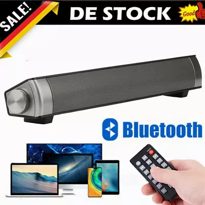 Kaufen Bluetooth Soundbar TV Sound System 3D Surround Subwoofer Lautsprecher USB/AUX DE • 25.99€