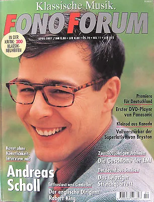 Kaufen Fono Forum 4/97 Bryston 60 BRI, Panasonic DVD-A 100, Andreas Scholl, Robert King • 3€
