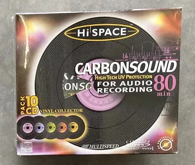 Kaufen 10x Hi SPACE CD-R Audio Carbonsound High Tech UV Protection - NEU & OVP • 54.95€