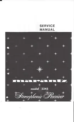 Kaufen Marantz Service Manual Für Model 2245  Copy • 11€