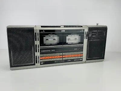 Kaufen Original ITT  Weekend 320 Radio Doppel Kassetten Rekorder *läuft • 56€