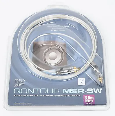 Kaufen QED Qontour MSR-SW Mini Subwoofer-Kabel NEU EAN 267 3,0 M UVP War € 90,00 • 38.02€