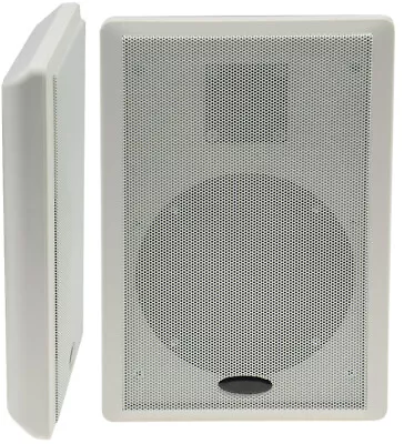 Kaufen 40W Flat Panel Lautsprecher 2-Wege 86dB 1 Paar Weiß Surround Wand Boxen Slim • 57.97€