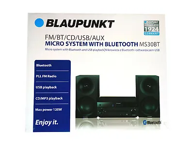 Kaufen Blaupunkt MS30BT Mini HIFI CD M3 Bluetooth Home Stereoanlage Black • 109.90€