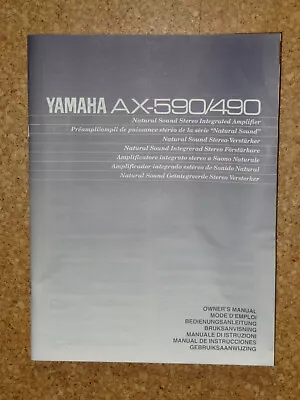 Kaufen Yamaha AX-590/490 Stereo Verstäker Bedienungsanleitung, Mehrsprachig, Gebraucht • 6€