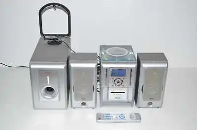 Kaufen Tevion Hifi Anlage - MCD 8000 Mit Subwoofer - 2 Boxen - CD / Kassetten Player • 29.99€