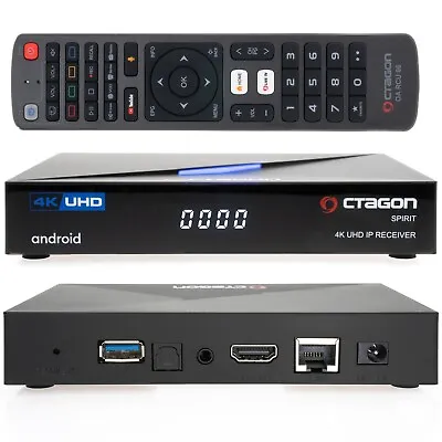 Kaufen Octagon Spirit 4k Uhd Hdr10+ Android Tv Ott Ip Media Streaming Box 5g Wlan Bt Rc • 109€