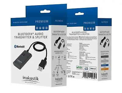 Kaufen Inakustik Premium Bluetooth Sender Audio Transmitter Splitter  • 84.90€