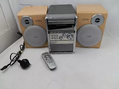 Kaufen Philips MCM7 Silber Mikrosystem CD Radio Band Hi-Fi AUX MP3 & Lautsprecher • 91.71€