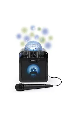 Kaufen Intempo Disco Lichter Bluetooth Kabelloser Lautsprecher Mit Mikrofon Sing Cube • 57.03€