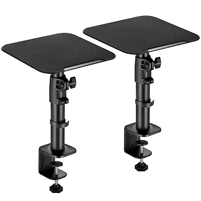 Kaufen 2 Universal Tischhalterung Für Boxen Lautsprecher Studio Monitor Ständer Schwarz • 45.50€