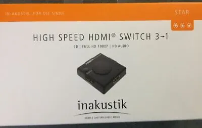 Kaufen  Inakustik Star HDMI Switch  3x In >1x Out High Speed  3245031 • 20€