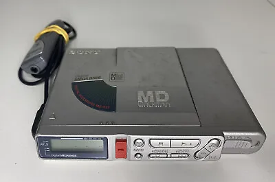 Kaufen Sony Portable Minidisc Recorder Player Walkman MZ-R 37 Silber Mit Fernbedienung • 135€