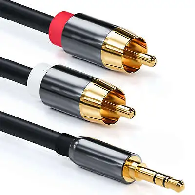 Kaufen Reagle Klinke Auf Cinch Kabel 5M 3,5mm Klinke Chinch Stereo Audio Kabel • 12.99€