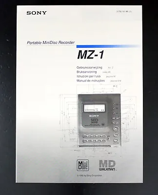 Kaufen Original SONY MZ-1 MD-Recorder Bedienungsanleitung/Operating Instruction !! NEU • 24.50€
