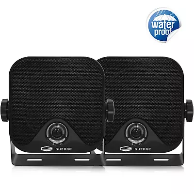 Kaufen Auto Stereo Wasserdichte Lautsprecher Boot Schwarz 50W Box Lautsprecher Für UTV • 29.39€