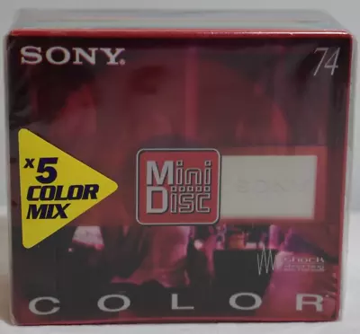Kaufen Sony Minidisk. Color Mix. MDW 74CRB. Bunt. 5er Pack. OVP • 47.99€