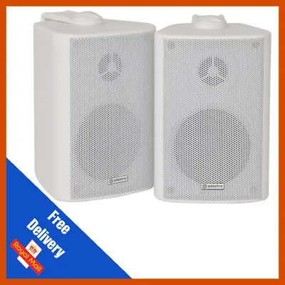 Kaufen 2x Adastra Weiße Wandmontage Surround Sound Home Audio Hi-Fi Lautsprecher 60 W • 40.53€