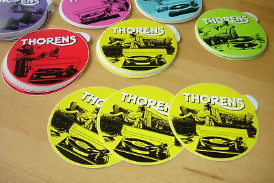Kaufen 1 Sticker - Aufkleber THORENS Plattenspieler 70er 80er Jahre Unbenutzt OIS  GELB • 2.90€