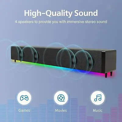 Kaufen Kabellose Lautsprecher Bluetooth 5.0 LED Licht Wiederaufladbare Surround-Lautsprecher - • 41.07€