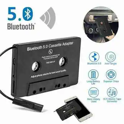 Kaufen Bluetooth-kompatibler 5.0 Car Audio Stereo Kassettenadapter Tape CD W4I0 • 11.07€