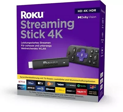 Kaufen Roku 4K Streaming Stick 3820EU Multimedia-Receiver Schwarz - 3840x2160 P 4K UHD • 48.49€