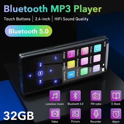 Kaufen Bluetooth MP3 MP4 Player LCD Display HiFi Bass Musik Spieler FM Radio Audio DE • 31.99€