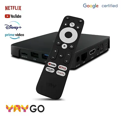 Kaufen YAY GO Android TV HIGH-END 4K UHD Streaming Box Android 10.0/Chromecast Integrie • 99€