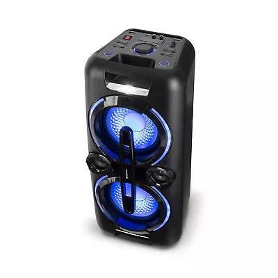 Kaufen Party Stereoanlage Mobile Boombox Lautsprecher USB Bluetooth MP3 Radio Akku Box • 174.99€