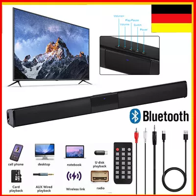 Kaufen Bluetooth Soundbar Wireless 4 Lautsprechersystem Surround TV Heimkino System DE • 34.55€