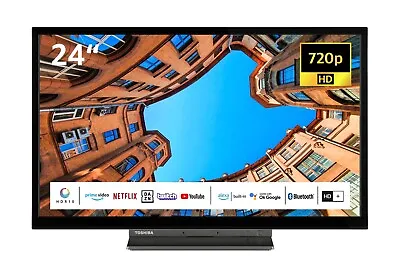 Kaufen Toshiba 24WK3C63DAW 24 Zoll Fernseher Smart TV Triple-Tuner Alexa Built-In HD+ • 179.99€