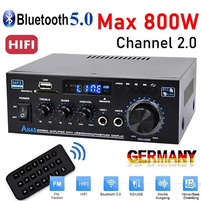 Kaufen HiFi Verstärker Mit Bluetooth 600W Party Musik Equipment AUX Anlage Stereo Audio • 29.99€