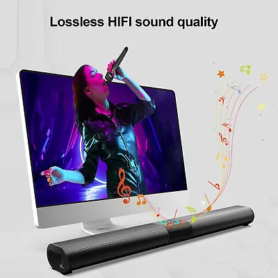 Kaufen BS‑20 BT HIFI Soundbar Subwoofer Lautsprecher RGB Leuchten 4x5W Wireless Hom SGH • 55.83€