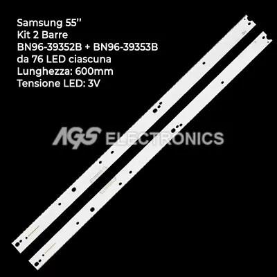 Kaufen Kit 2-strip-led-tv-bars Samsung Bn96-39352b / 39353b Lsf550fj08l04 • 85.90€