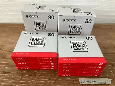Kaufen Sony MD Blank Minidisc 80 Minuten Beschreibbare MD MDW80T 10 Disk-Set Japan... • 60.14€