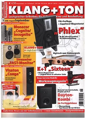 Kaufen Klang + Ton 2008 Nr. 5 August September PHL Bass Expolinear Magnetostat  Oberton • 1€
