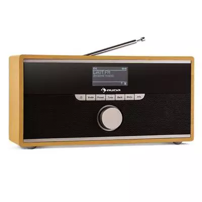 Kaufen Stilvolles Holz Design WLAN Internet Radio Für Hochwertigen Sound Im Wohnzimmer • 136.99€