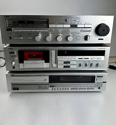 Kaufen Yamaha RX-700 Stereo Receiver + Yamaha KX-500 Kassettendeck + Yamaha CDX-910 CD • 350€