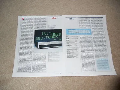Kaufen Revox B-250 Verstärker Review, 2 Pg , 1988, Voll Test • 8.85€